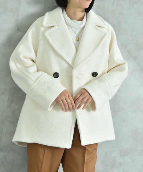 「INTERPLANET」 コート FREE オフホワイト レディース_画像3