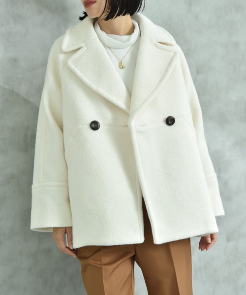 「INTERPLANET」 コート FREE オフホワイト レディース_画像7