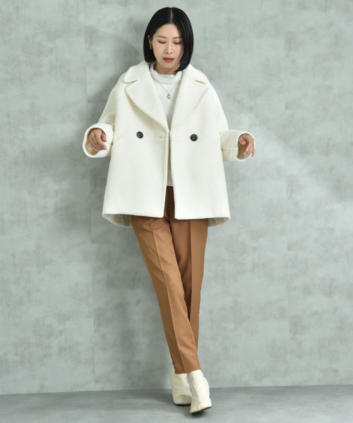 「INTERPLANET」 コート FREE オフホワイト レディース_画像9