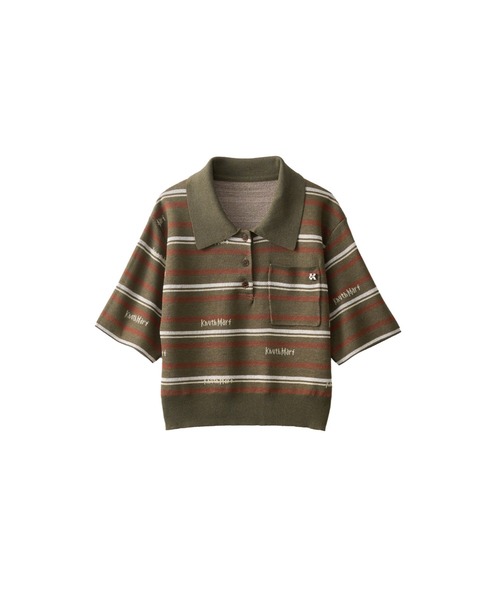 Knuth Marf（クヌースマーフ） tシャツ logo stripe polo knit