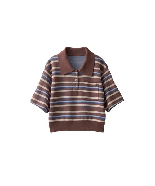 Knuth Marf（クヌースマーフ） tシャツ logo stripe polo knit