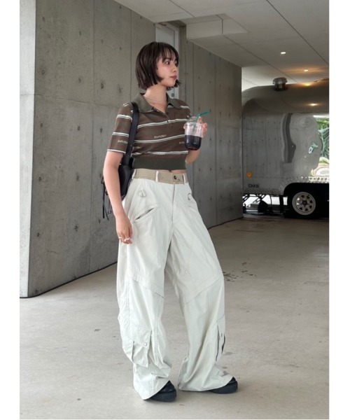Knuth Marf（クヌースマーフ） tシャツ logo stripe polo knit