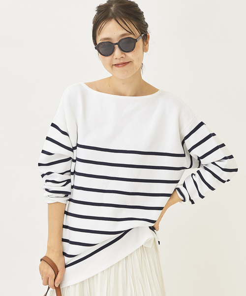 「Plage」 長袖カットソー - ホワイト レディース