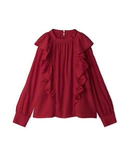 「Mila Owen」 長袖ブラウス 1 レッド レディース