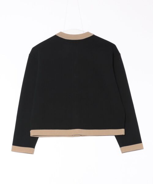 トラディショナルウェザーウェア カーディガン ARKLEY KNIT LONG ARKLEY KNIT V LONG アークリー ニット V ロング｜エクリュ×ブラック