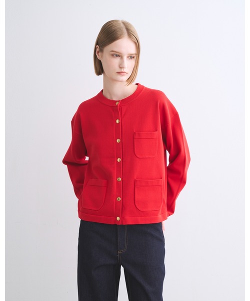 美品】トラディショナルウェザーウェア ARKLEY KNIT 赤 Women's ARKLEY