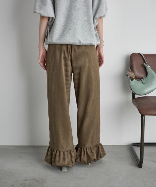 みよん　　ウール　ヘリンボーン　イージーパンツ　バルーン みよん ウール ヘリンボーン イージーパンツ バルーン THE Yon パンツ