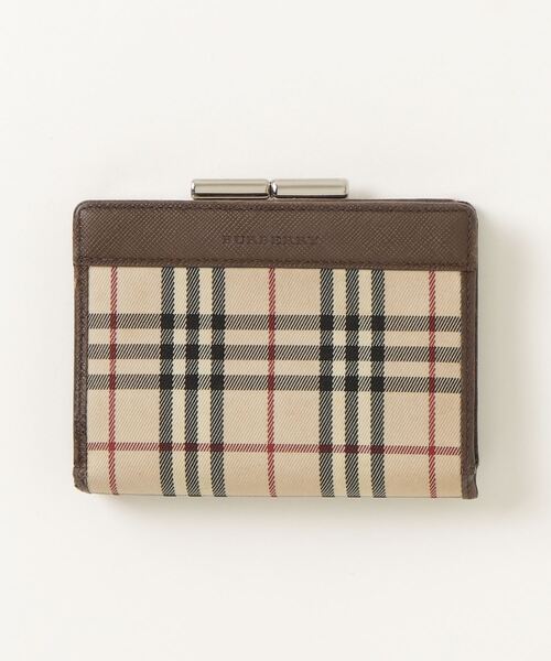 BURBERRY 「BURBERRY」 チェック柄財布 - ブラウン レディース