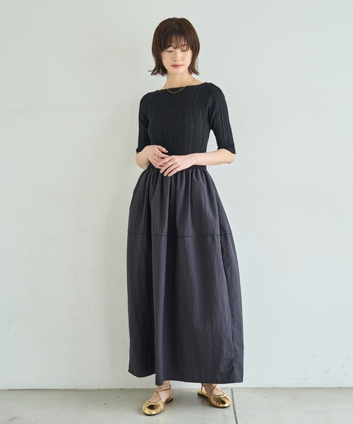 meilmada ワンピース ハーフスリーブドッキングワンピース : ZOZOTOWN