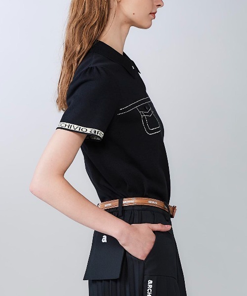 archivio（アルチビオ） ニット セーター 「LADIES」ステッチ風