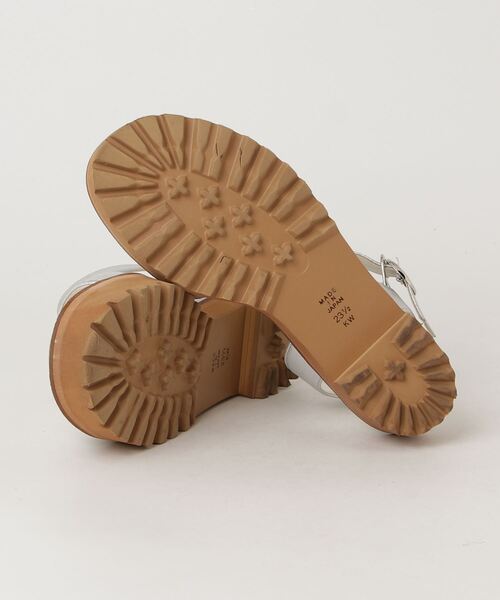 「DIANA」 フラットサンダル 23.5cm シルバー レディース_画像3