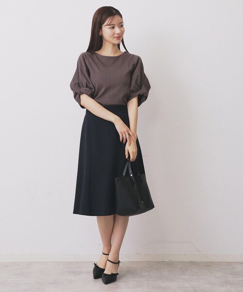 index（インデックス） tシャツ パフスリーブツイストタックトップス