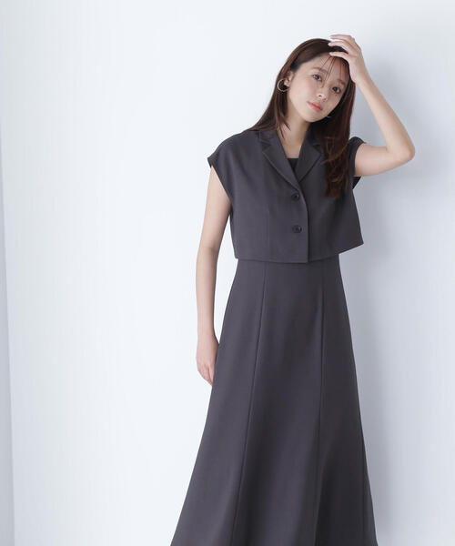 emiriawiz」 ドッキングワンピース SMALL ボルドー レディース ミニ