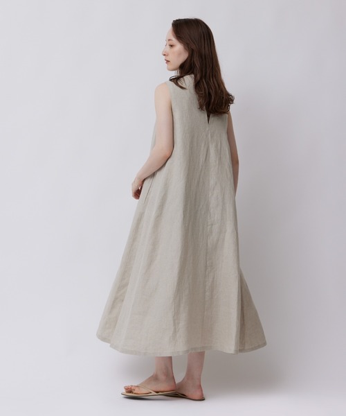 「BABYLONE」 ノースリーブワンピース FREE ナチュラル レディース_画像3