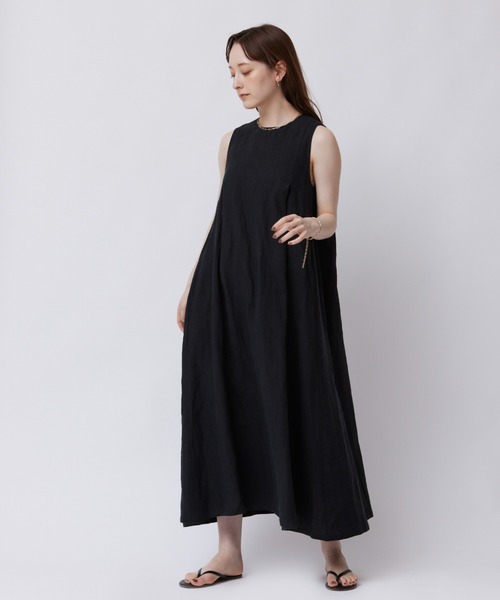 「BABYLONE」 ノースリーブワンピース FREE ナチュラル レディース_画像6