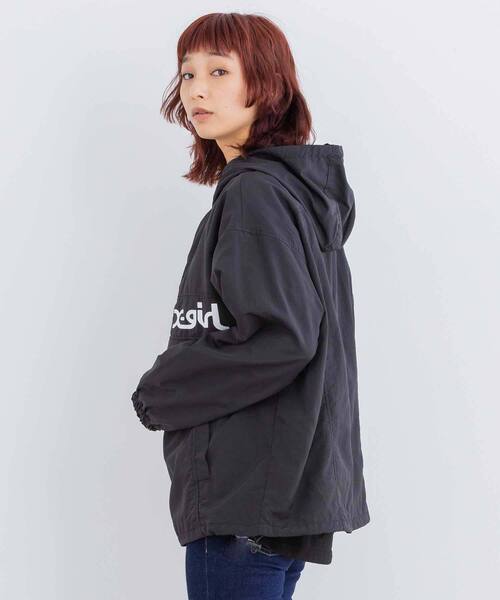 「X-girl」 ナイロンブルゾン 2 ブラック レディース_画像4