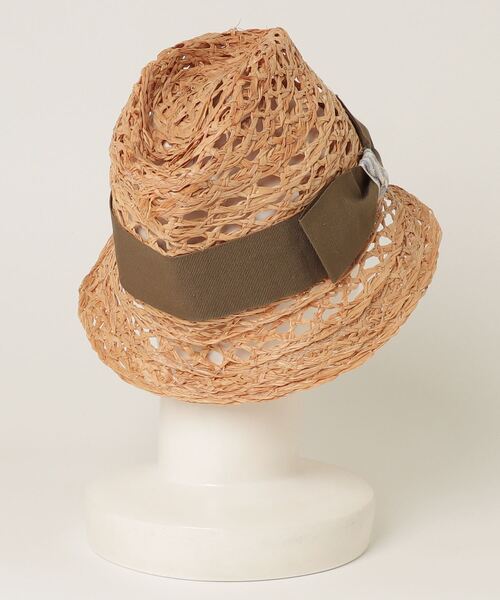 「FERRUCCIO VECCHI」 ストローハット - ベージュ レディース_画像2