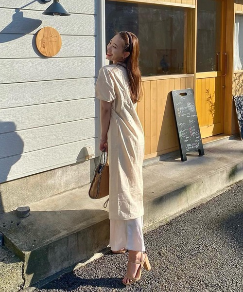 「ROOPTOKYO」 半袖ワンピース FREE ネイビー レディース_画像5