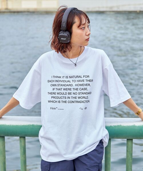 「FFEIN」 半袖Tシャツ MEDIUM ホワイト メンズ_画像9