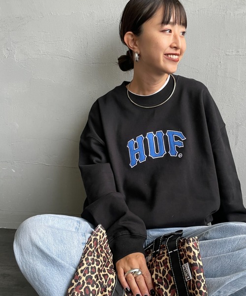 HUF（ハフ） トレーナー スウェット ARCH APPLIQUE ブランドロゴ
