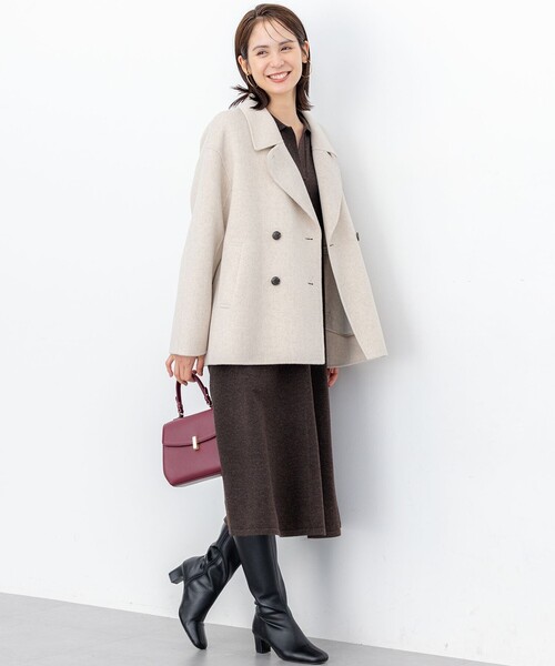 組曲(KUMIKYOKU) コート アウター ダブルブレストリバー コート 組曲(KUMIKYOKU) コート アウター ダブルブレストリバー コート