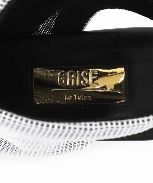 「GRISE」 ヒールサンダル LARGE ホワイト系その他 レディース_画像9