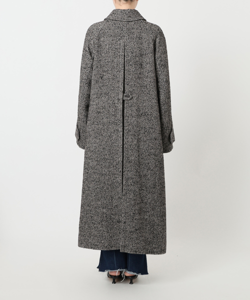 SLOBE IENA ステンカラーコート コート ツイードステンカラー
