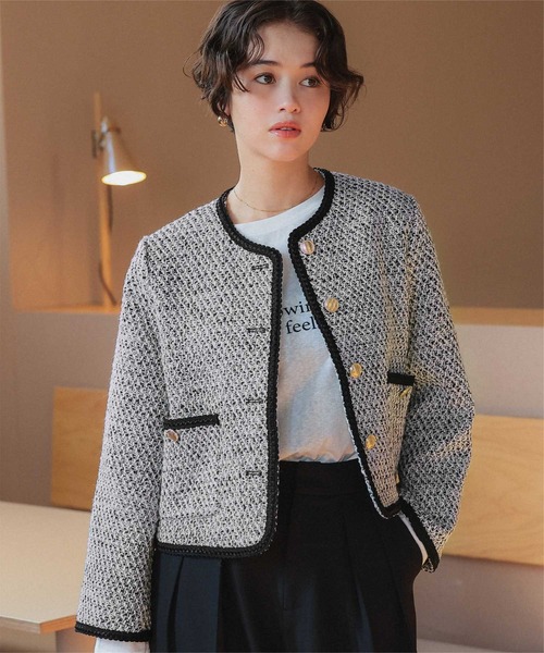 titivate（ティティベイト） ジャケット ノーカラージャケット 「26SS