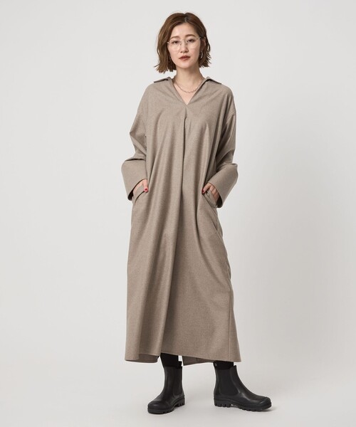 conte ワンピース 「conte」フランネル ロングワンピース : ZOZOTOWN