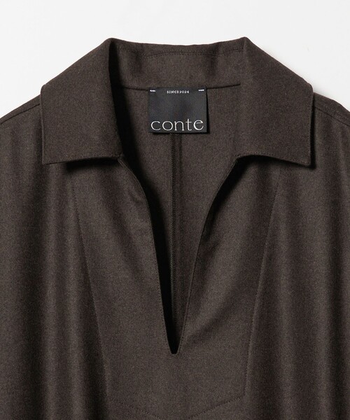 conte ワンピース 「conte」フランネル ロングワンピース : ZOZOTOWN