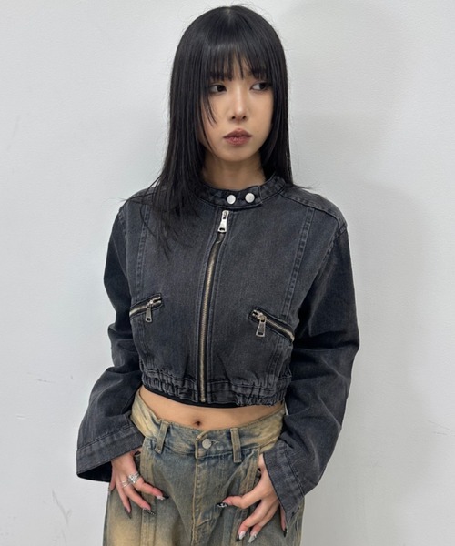 KOM（ドットコム） レザージャケット ライダース A'GEM/9 × 「.kom