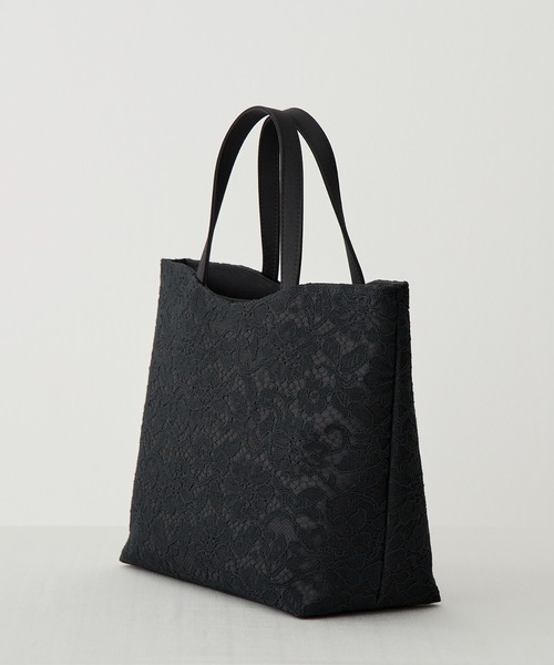 CARETTE（カレット） ハンドバッグ たっぷり入るレースのブラック