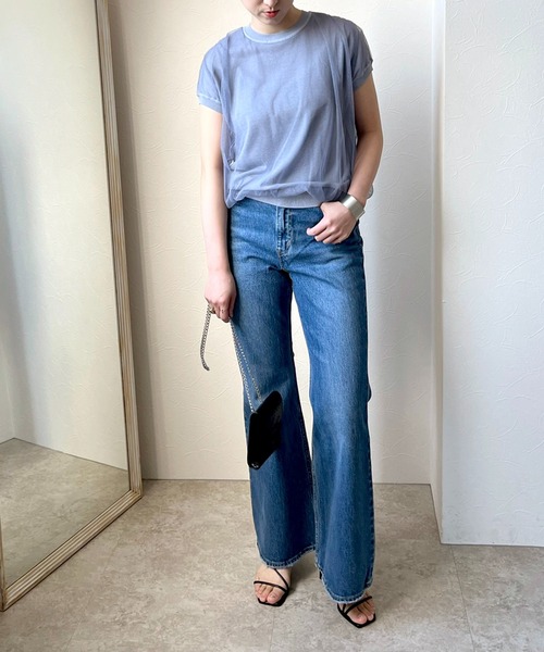 「LHELBIE」 ニットベスト M ベージュ レディース_画像2