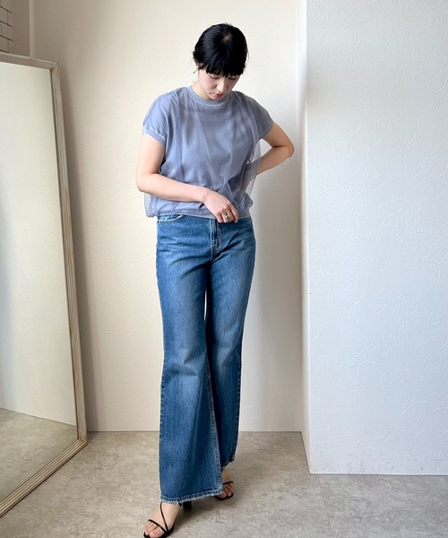 「LHELBIE」 ニットベスト M ベージュ レディース_画像5