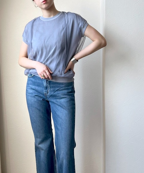 「LHELBIE」 ニットベスト M ベージュ レディース_画像6