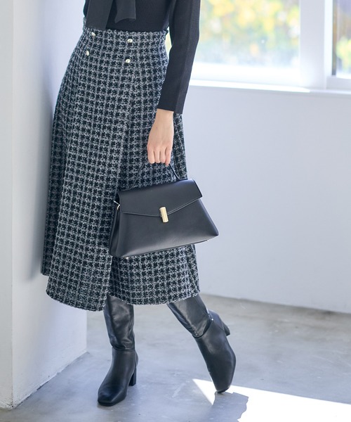 12Twelve Agenda（トゥエルブ アジェンダ） スカート チェックツイード