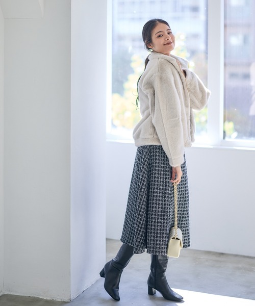 12Twelve Agenda（トゥエルブ アジェンダ） スカート チェックツイード