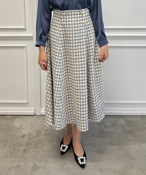 12Twelve Agenda（トゥエルブ アジェンダ） スカート チェックツイード