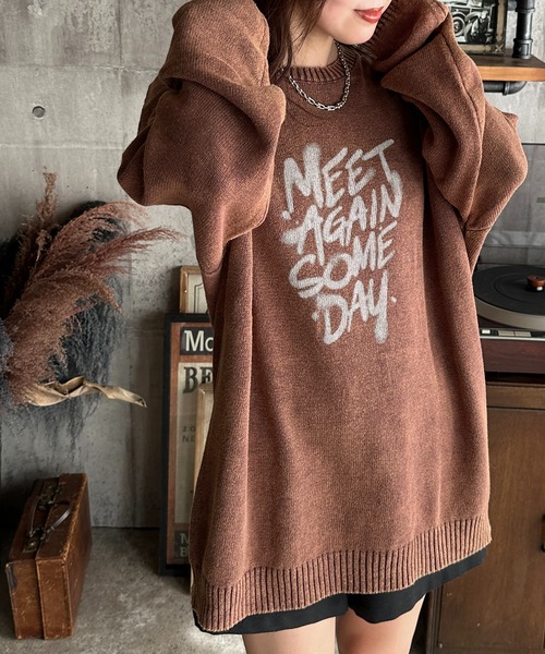 「apres jour mignon」 長袖ニット X-LARGE ブラウン系その他 レディース_画像5