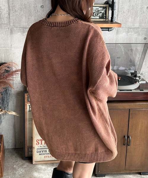 「apres jour mignon」 長袖ニット X-LARGE ブラウン系その他 レディース_画像6