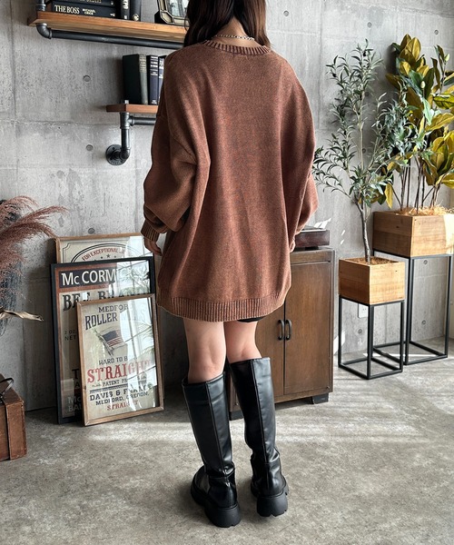 「apres jour mignon」 長袖ニット X-LARGE ブラウン系その他 レディース_画像8