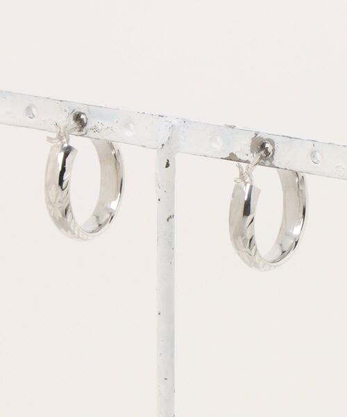 sowi ピアス SV カービング デザインフープピアス M レディース メンズ