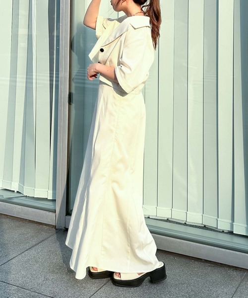 「archives」 キャミソールワンピース MEDIUM アイボリー レディース_画像6