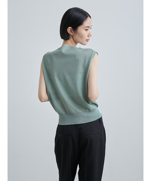 「MIESROHE」 ノースリーブニット FREE ブラック レディース_画像4