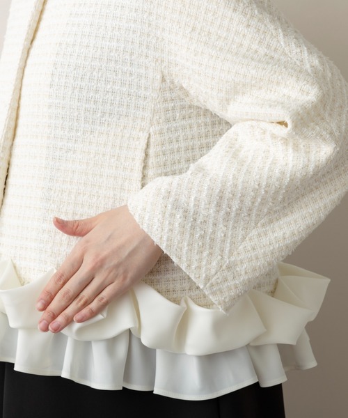 Sono（ソーノ） ジャケット ノーカラージャケット レディース