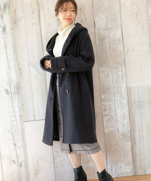 「PREFERIR」 コート MEDIUM ブラック レディース_画像7
