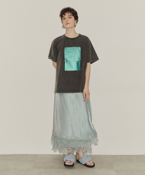 「LA BELLE ETUDE」 スカート 0 ライトブルー レディース_画像3