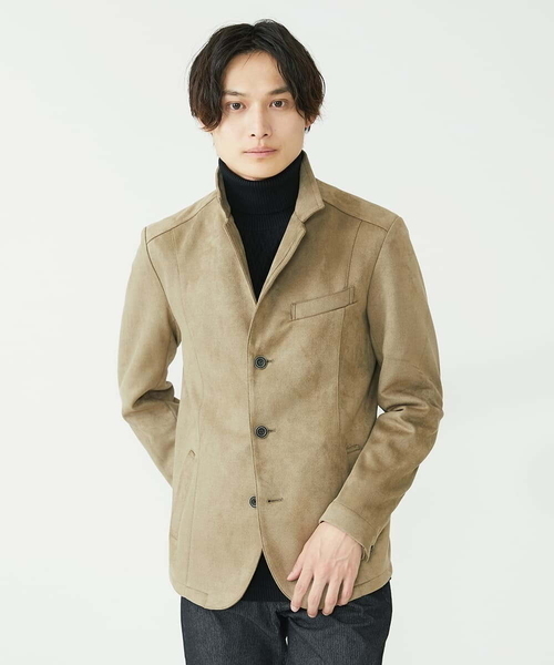 「MK MICHEL KLEIN HOMME 」 テーラードジャケット 51 カーキ メンズ_画像2