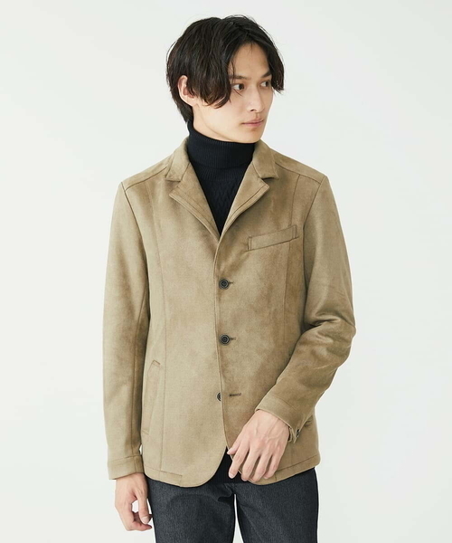 「MK MICHEL KLEIN HOMME 」 テーラードジャケット 51 カーキ メンズ_画像3