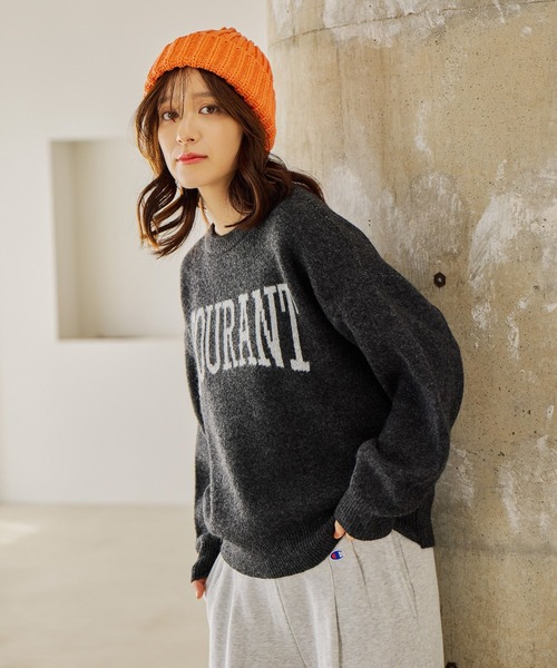 AP STUDIO ロゴジャガードニット AP STUDIO（エーピーストゥディオ）の「ロゴジャガードニット（ニット